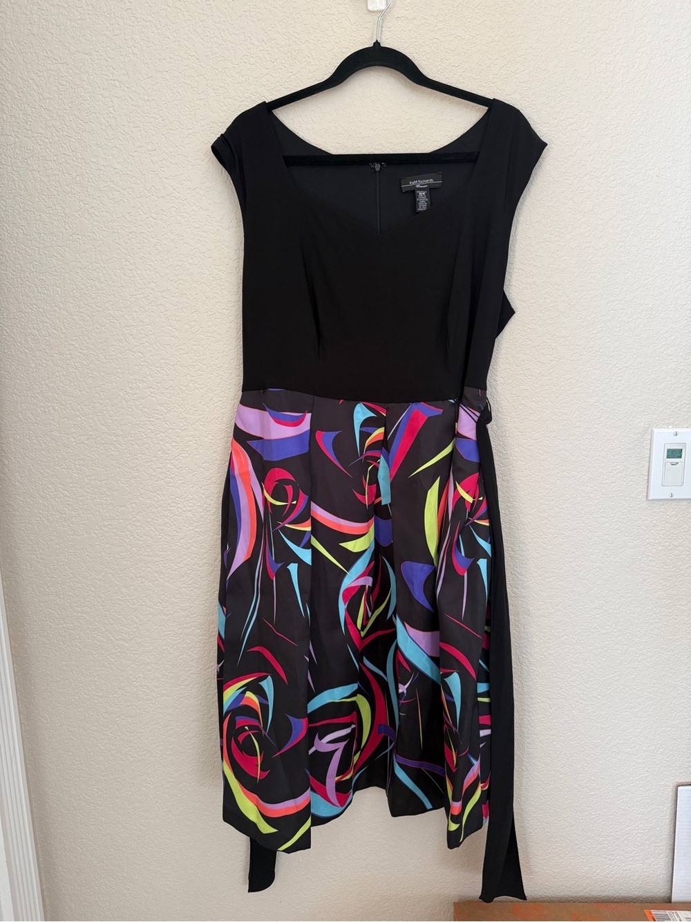 R&M Richards Colorful Dress 16W Women - Picture 3 of 5